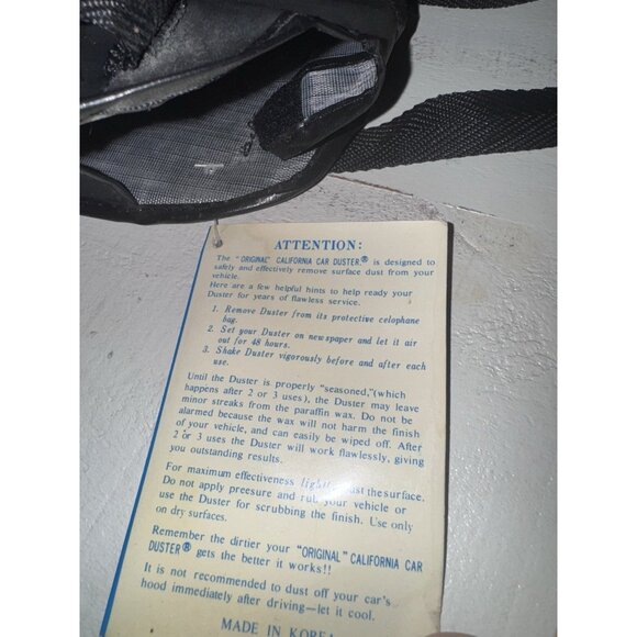 New The Original California Car Duster (Plastic Handle/ Red Fiber) Vintage NOS - Picture 8 of 9